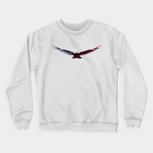 Red White and Blue Bald Eagle Crewneck Sweatshirt
